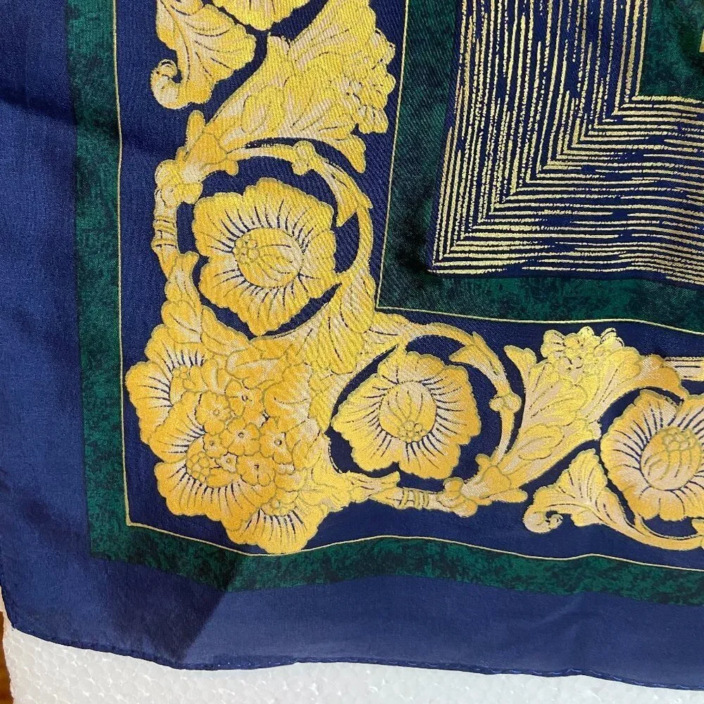 Vintage Liz Claiborne Square Scarf Silk